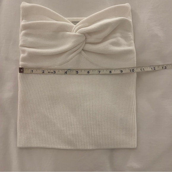 Dissh Anika Twisted Knit Top in White US 4 - Picture 14 of 15
